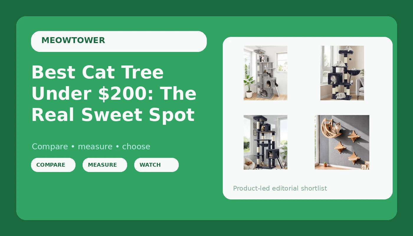 Best Cat Tree Under $200: The Real Sweet Spot - MeowTower review with measurements and honest opinion