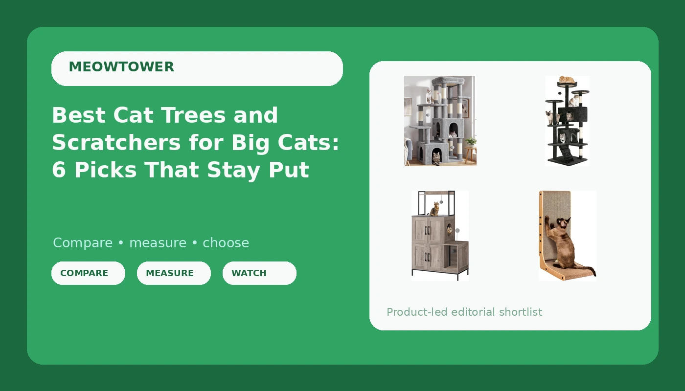 Best Cat Trees and Scratchers for Big Cats: 6 Picks That Stay Put