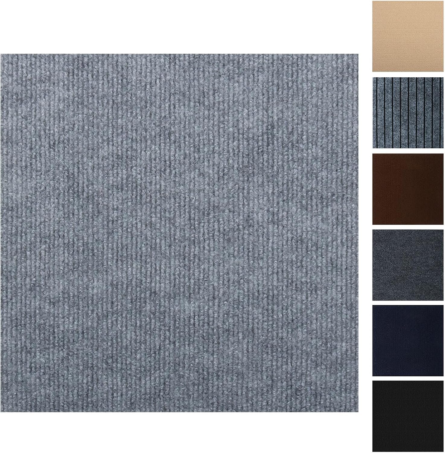 12x12 Inch Self-Adhesive Anti-Slip Carpet Tiles, 10 Pack