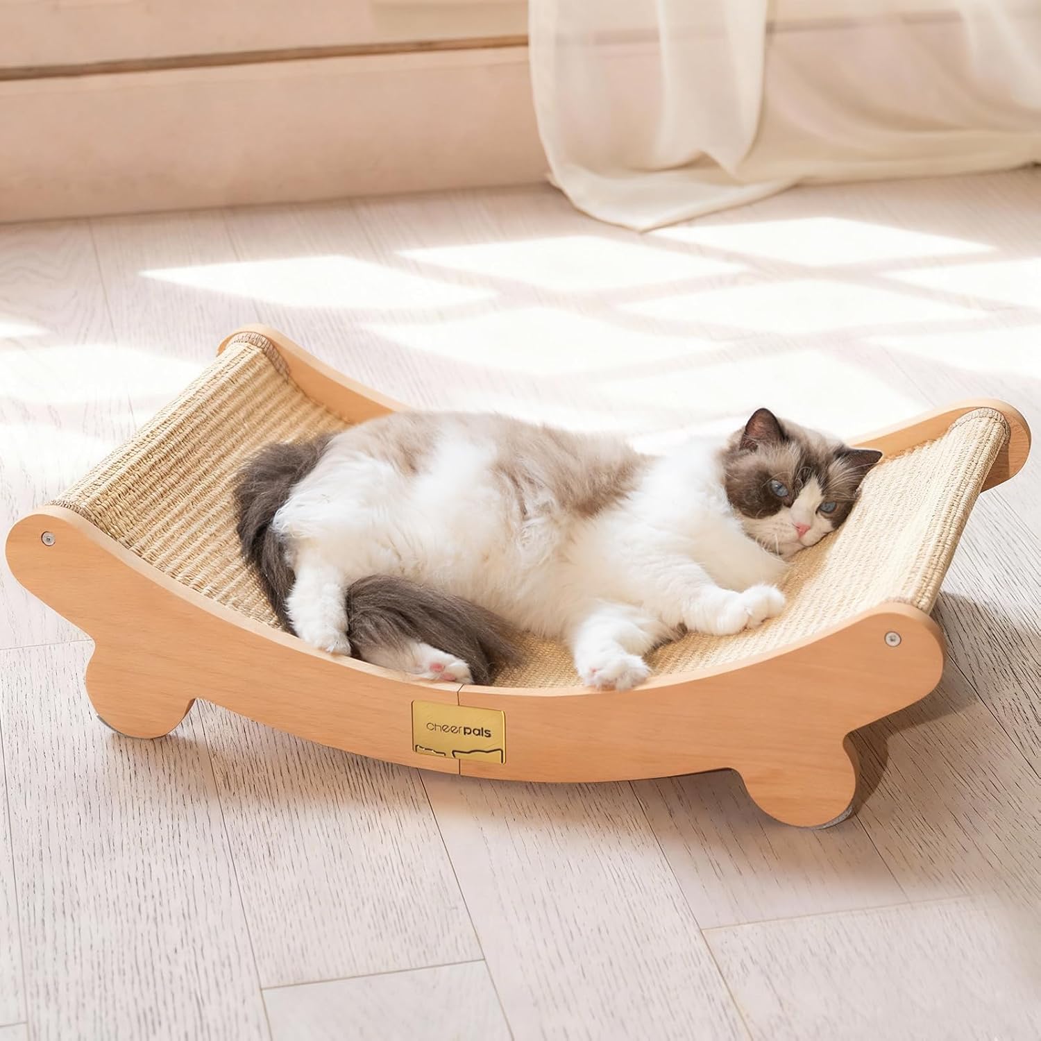 CHEERHOME PETS Sisal Cat Scratcher Bed, Extra Large