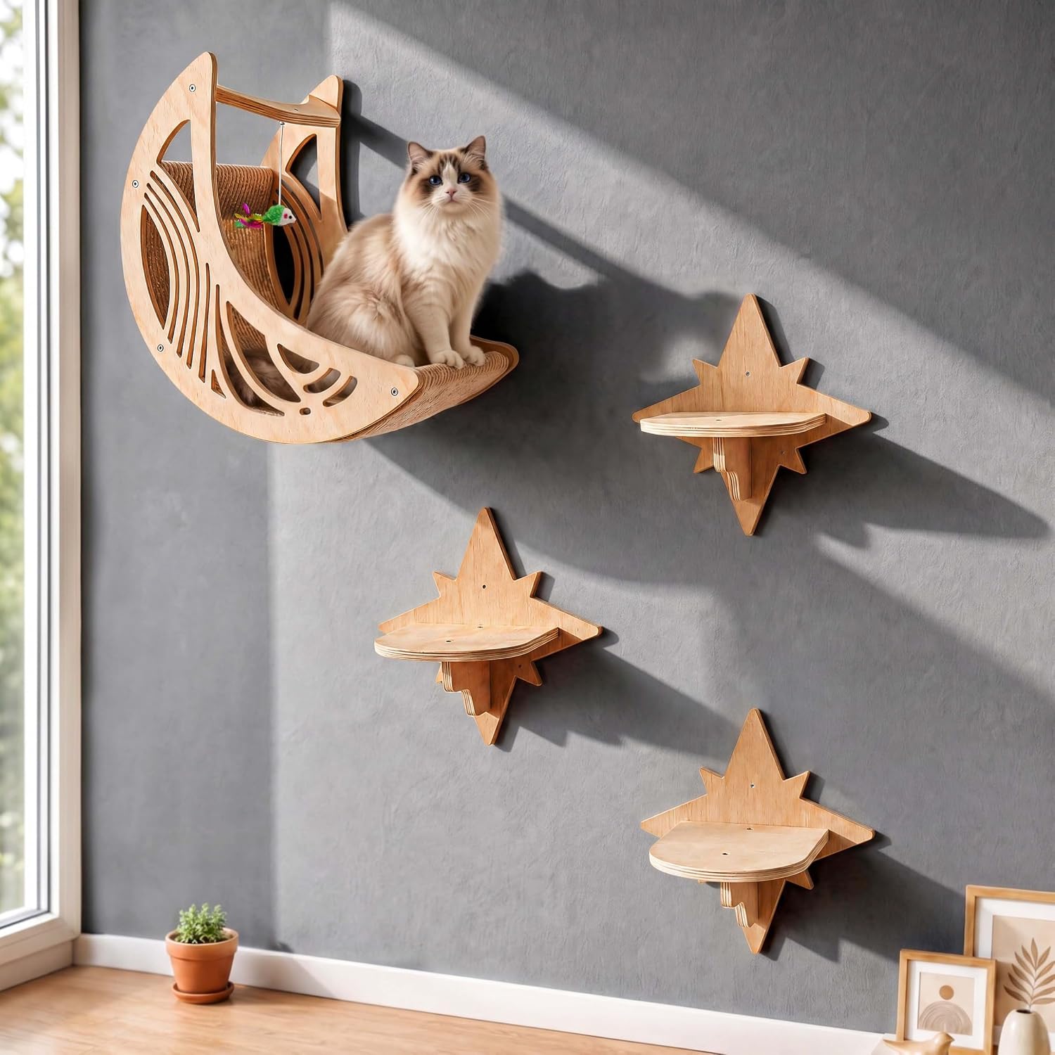 **Moon & Star Wall Shelves (B0GWRGY9L4)**