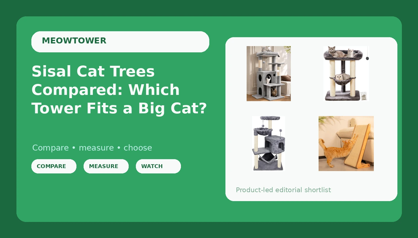 Sisal Cat Trees Compared: Which Tower Fits a Big Cat?